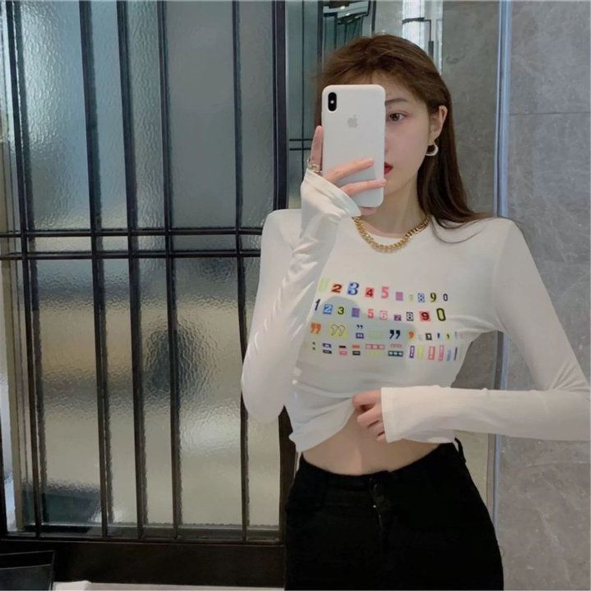 ÁO KIỂU HỌA TIẾT CHỮU MÀU TAY DÀI THUN GÂN TĂM LẠNH - LÊ PHƯƠNG BOUTIQUE ÁO KIỂU HỌA TIẾT CHỮU MÀU TAY DÀI THUN GÂN TĂM LẠNH - LÊ PHƯƠNG BOUTIQUE