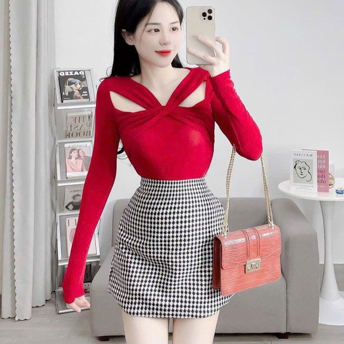 ÁO KIỂU XOẮN NGỰC TAY DÀI THUN TĂM LẠNH - LÊ PHƯƠNG BOUTIQUE ÁO KIỂU XOẮN NGỰC TAY DÀI THUN TĂM LẠNH - LÊ PHƯƠNG BOUTIQUE