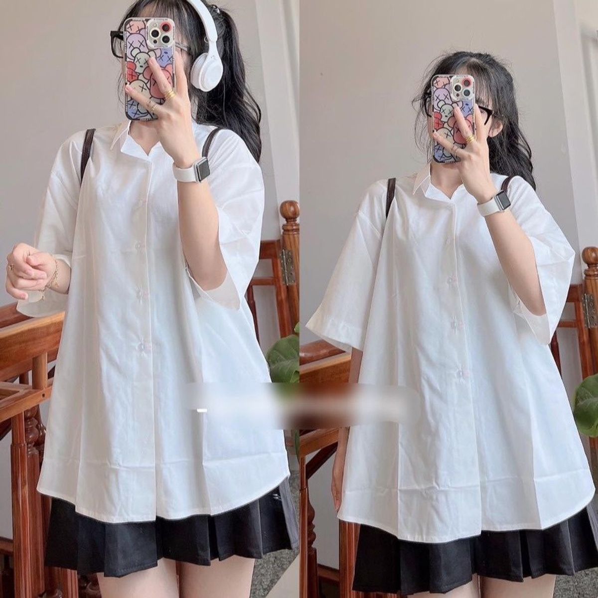 SƠMI HỌC SINH TAY LỠ KO TÚI HÀNG CAO CẤP - LÊ PHƯƠNG BOUTIQUE SƠMI HỌC SINH TAY LỠ KO TÚI HÀNG CAO CẤP - LÊ PHƯƠNG BOUTIQUE