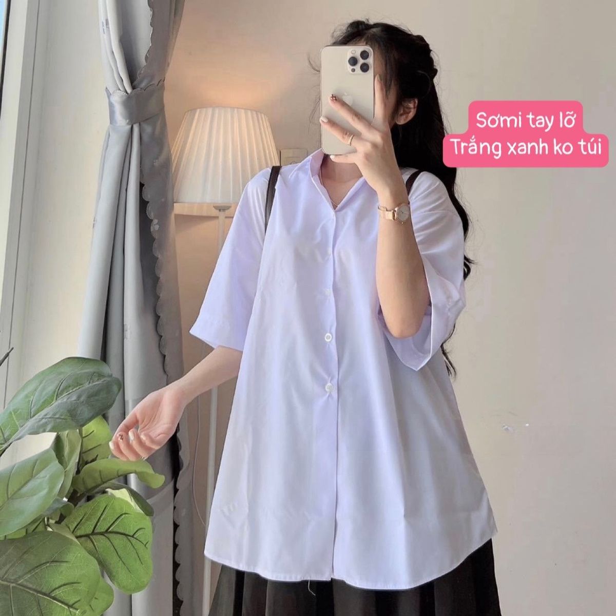 SƠMI HỌC SINH TAY LỠ KO TÚI HÀNG CAO CẤP - LÊ PHƯƠNG BOUTIQUE SƠMI HỌC SINH TAY LỠ KO TÚI HÀNG CAO CẤP - LÊ PHƯƠNG BOUTIQUE