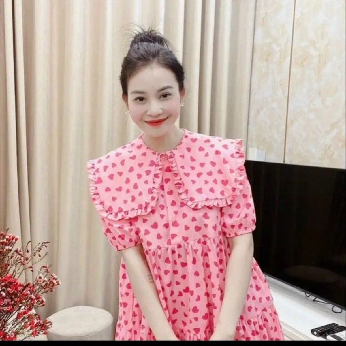 ĐẦM BABYDOLL HỒNG TIM ĐŨI - LÊ PHƯƠNG BOUTIQUE ĐẦM BABYDOLL HỒNG TIM ĐŨI - LÊ PHƯƠNG BOUTIQUE