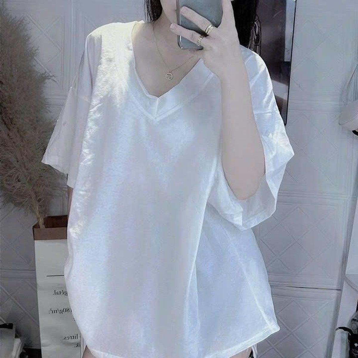 ÁO THUN CỔ TIM FORM RỘNG CHẤT COTTON KHÔ 3158 CHUẨN - LÊ PHƯƠNG BOUTIQUE ÁO THUN CỔ TIM FORM RỘNG CHẤT COTTON KHÔ 3158 CHUẨN - LÊ PHƯƠNG BOUTIQUE