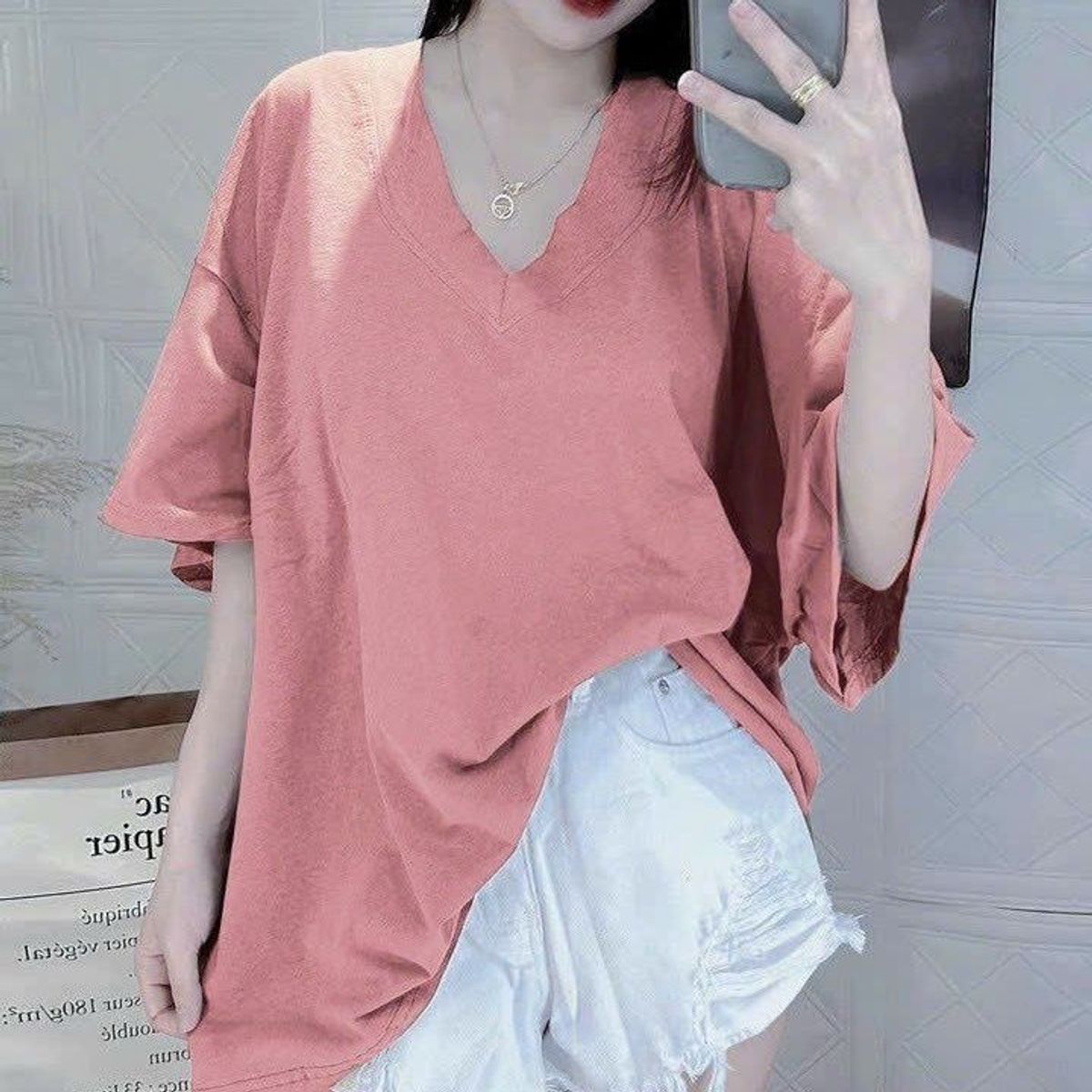 ÁO THUN CỔ TIM FORM RỘNG CHẤT COTTON KHÔ 3158 CHUẨN - LÊ PHƯƠNG BOUTIQUE ÁO THUN CỔ TIM FORM RỘNG CHẤT COTTON KHÔ 3158 CHUẨN - LÊ PHƯƠNG BOUTIQUE
