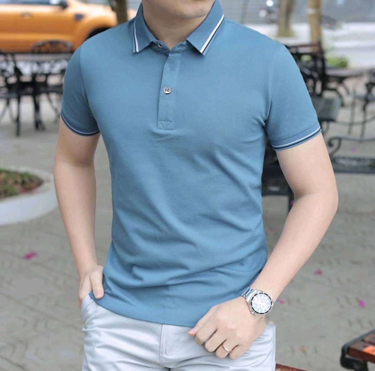 ÁO THUN POLO PHỐI VIỀN CỔ VIỀN TAY - LÊ PHƯƠNG BOUTIQUE ÁO THUN POLO PHỐI VIỀN CỔ VIỀN TAY - LÊ PHƯƠNG BOUTIQUE