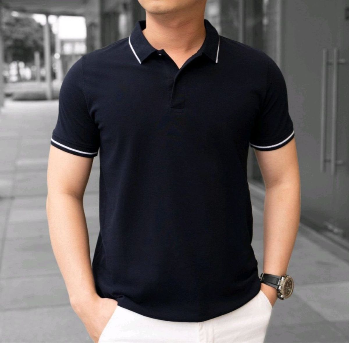 ÁO THUN POLO PHỐI VIỀN CỔ VIỀN TAY - LÊ PHƯƠNG BOUTIQUE ÁO THUN POLO PHỐI VIỀN CỔ VIỀN TAY - LÊ PHƯƠNG BOUTIQUE