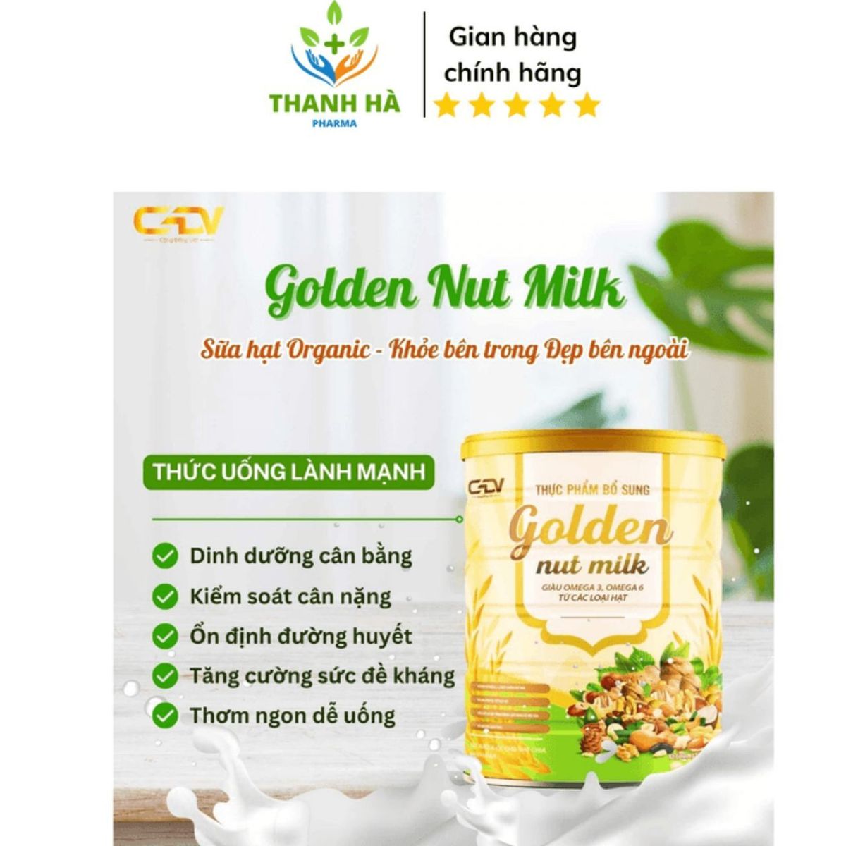 SỮA HẠT GOLDEN NUT MILK GIẢM CHOLESTEROL ,ĐƯỜNG HUYẾT,TỐT CHO TIM MẠCH TRÍ NÃO,TĂNG CƯỜNG ĐỀ KHÁNG - NANOFOD SỮA HẠT GOLDEN NUT MILK GIẢM CHOLESTEROL ,ĐƯỜNG HUYẾT,TỐT CHO TIM MẠCH TRÍ NÃO,TĂNG CƯỜNG ĐỀ KHÁNG - NANOFOD