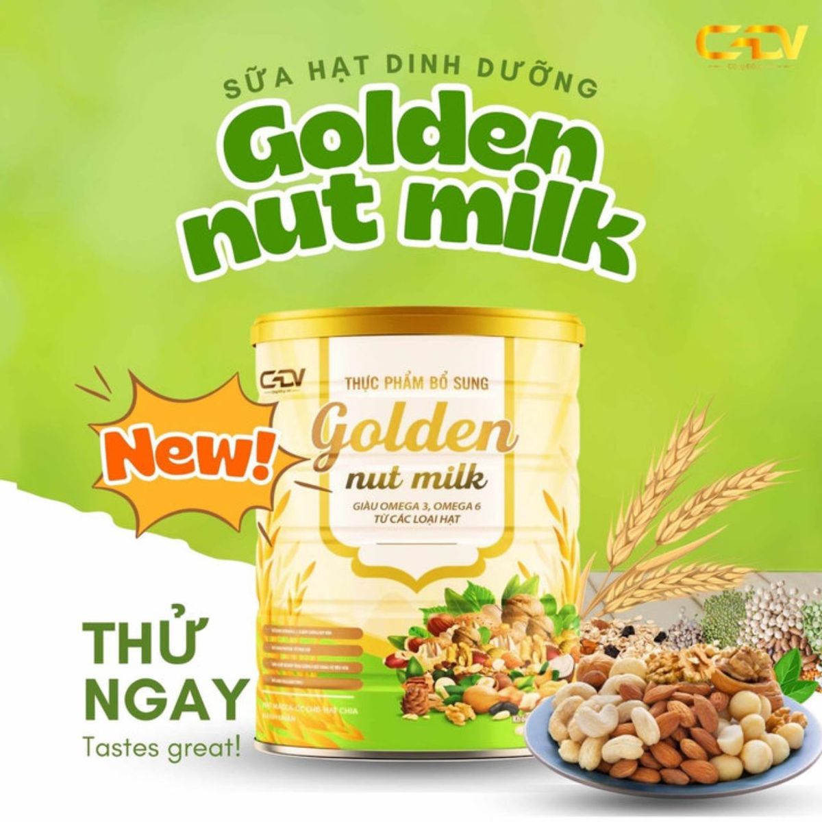 SỮA HẠT GOLDEN NUT MILK GIẢM CHOLESTEROL ,ĐƯỜNG HUYẾT,TỐT CHO TIM MẠCH TRÍ NÃO,TĂNG CƯỜNG ĐỀ KHÁNG - NANOFOD SỮA HẠT GOLDEN NUT MILK GIẢM CHOLESTEROL ,ĐƯỜNG HUYẾT,TỐT CHO TIM MẠCH TRÍ NÃO,TĂNG CƯỜNG ĐỀ KHÁNG - NANOFOD