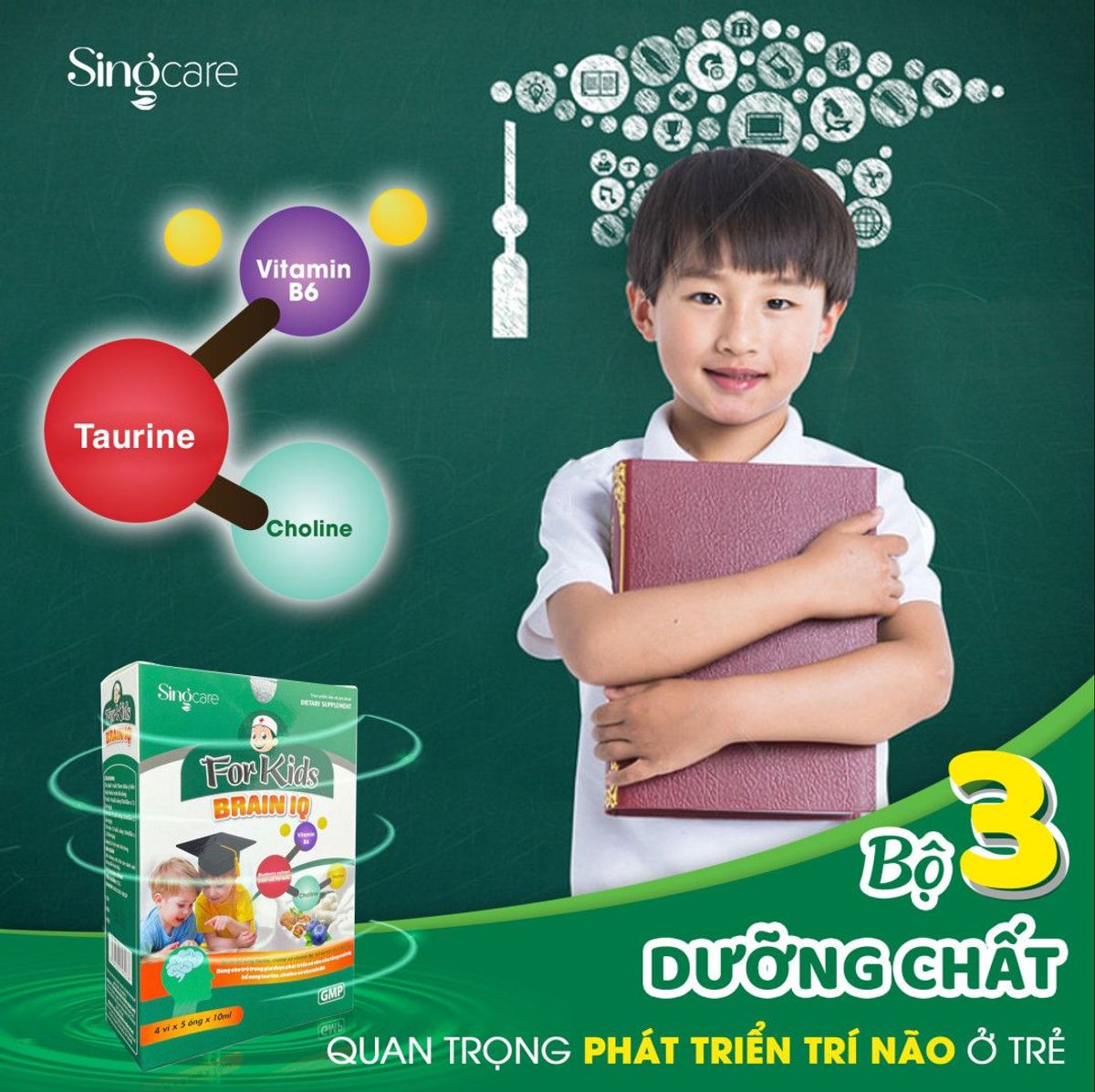 THỰC PHẨM BẢO VỆ SỨC KHOẺ FOR KIDS BRAIN IQ - SINGCARE THỰC PHẨM BẢO VỆ SỨC KHOẺ FOR KIDS BRAIN IQ - SINGCARE