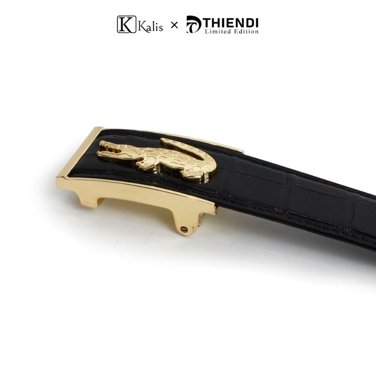 Thắt lưng cá sấu nam cao cấp hàng hiệu Kalis x Thiendi Dây nịt nịch thắt lưng nam da cá sấu thật full box có bảo hành Thắt lưng cá sấu nam cao cấp hàng hiệu Kalis x Thiendi Dây nịt nịch thắt lưng nam da cá sấu thật full box có bảo hành