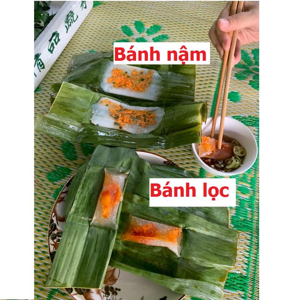 Set 50, 100 bánh nậm Huế thơm ngon, mềm mịn, thoang thoảng vị tôm, chuẩn Huế - CTB708 Set 50, 100 bánh nậm Huế thơm ngon, mềm mịn, thoang thoảng vị tôm, chuẩn Huế - CTB708