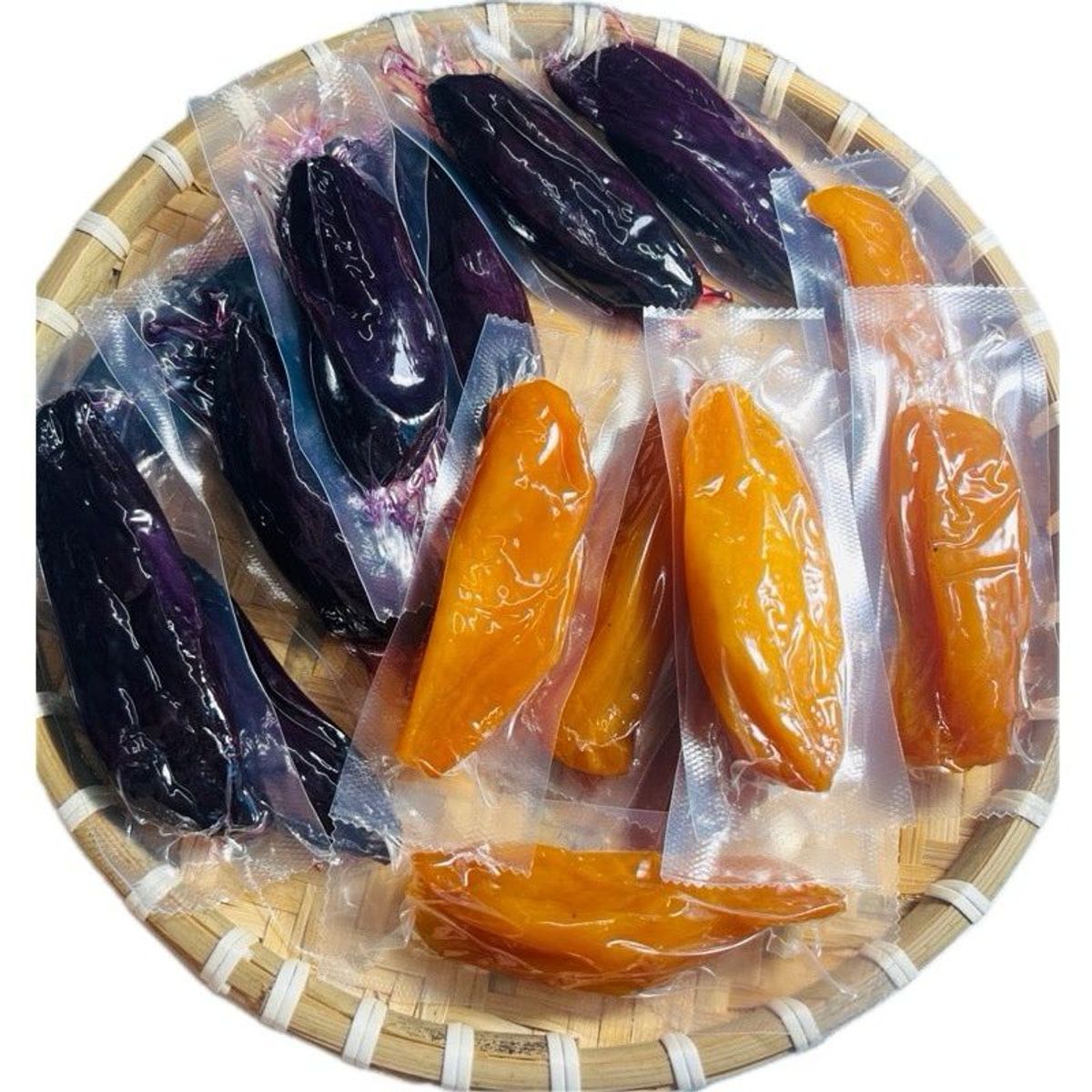 Khoai lang Tím sấy dẻo không đường, vị ít ngọt. túi 500g Khoai lang Tím sấy dẻo không đường, vị ít ngọt. túi 500g