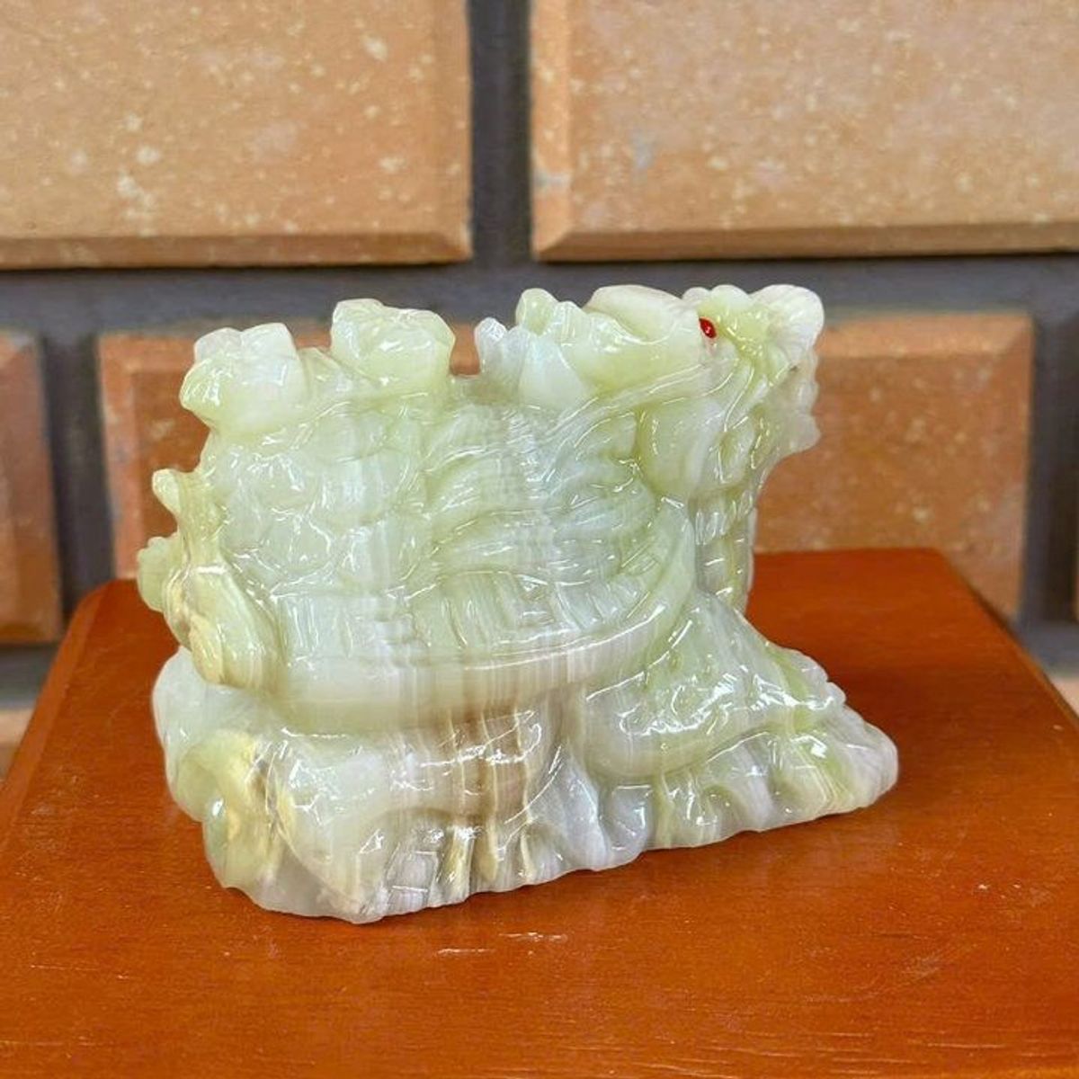 LONG QUY ĐÁ NGỌC PAKISTAN THIÊN NHIÊN 15CM - THẮNG GIANG LONG QUY ĐÁ NGỌC PAKISTAN THIÊN NHIÊN 15CM - THẮNG GIANG
