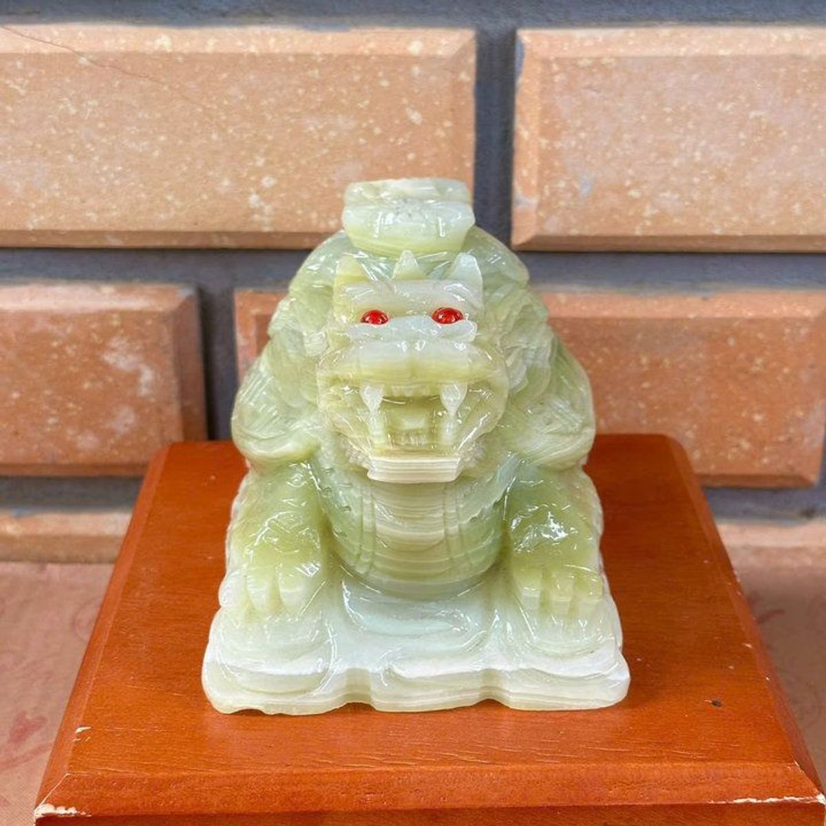 LONG QUY ĐÁ NGỌC PAKISTAN THIÊN NHIÊN 15CM - THẮNG GIANG LONG QUY ĐÁ NGỌC PAKISTAN THIÊN NHIÊN 15CM - THẮNG GIANG