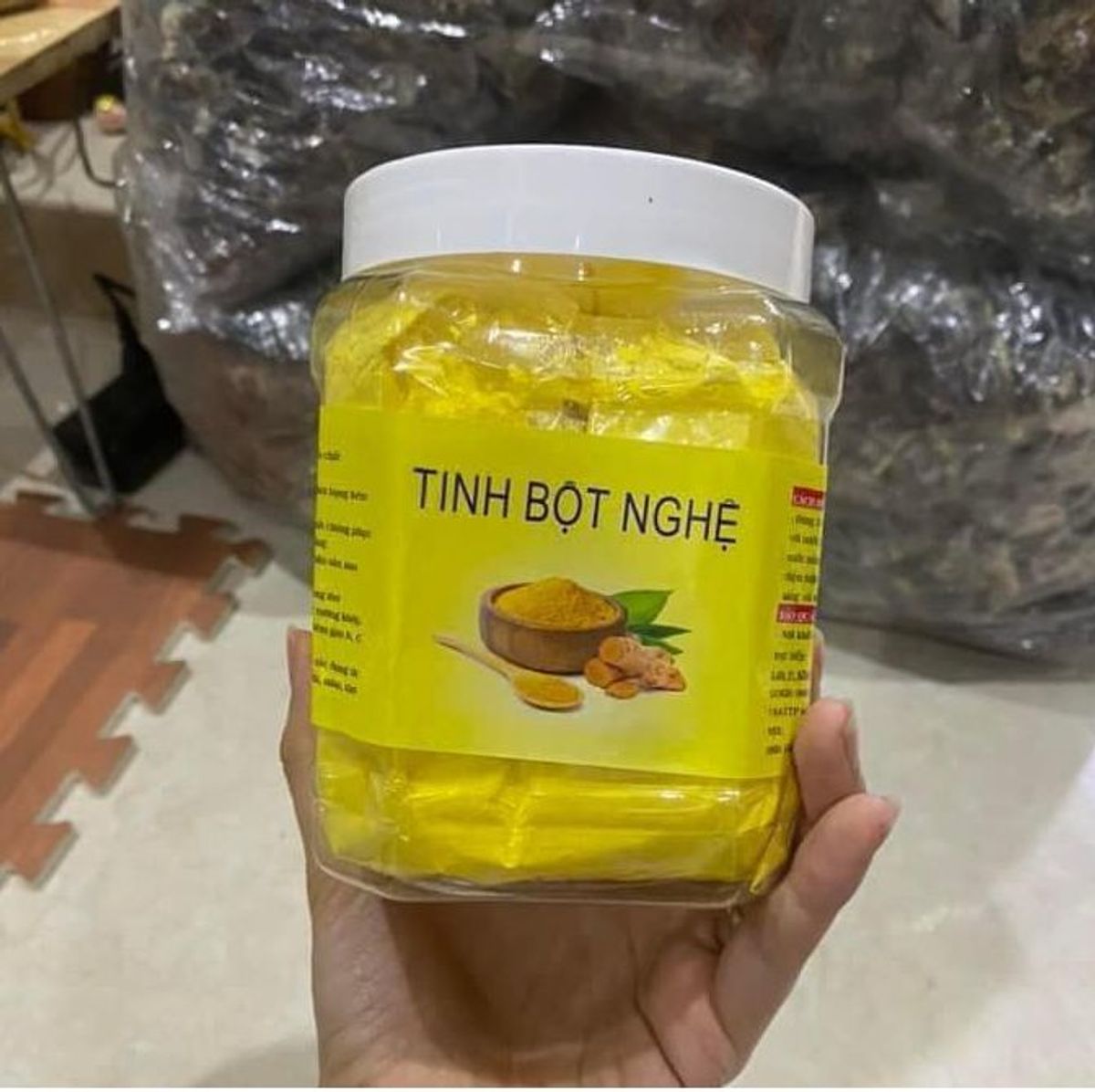 Tinh bột nghệ nguyên chất 100% cao cấp hủ 500g, đẹp da, tốt cho dạ dày CTB746 - BECHIP Tinh bột nghệ nguyên chất 100% cao cấp hủ 500g, đẹp da, tốt cho dạ dày CTB746 - BECHIP