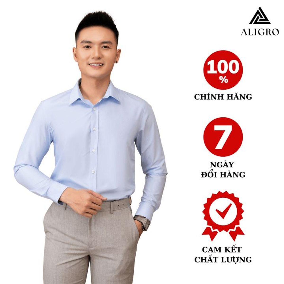 ÁO SƠ MI NAM DÀI TAY ALIGRO CHẤT LIỆU SỢI MODAL CÔNG NGHỆ DỆT CHỐNG NHĂN, MỀM MẠI, MƯỚT VÀ MÁT DA ALGS222 - ALIGRO ÁO SƠ MI NAM DÀI TAY ALIGRO CHẤT LIỆU SỢI MODAL CÔNG NGHỆ DỆT CHỐNG NHĂN, MỀM MẠI, MƯỚT VÀ MÁT DA ALGS222 - ALIGRO