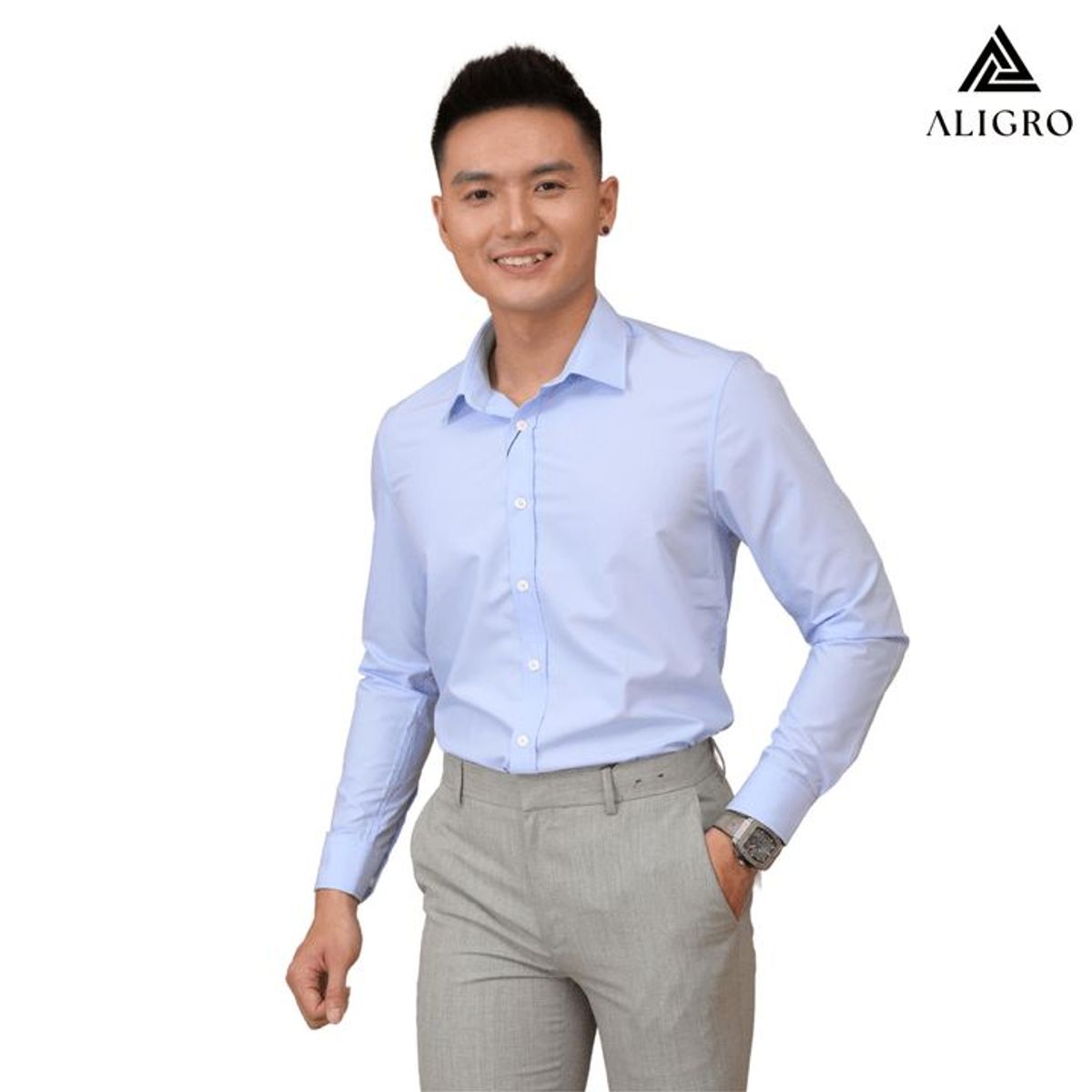 ÁO SƠ MI NAM DÀI TAY ALIGRO CHẤT LIỆU SỢI MODAL CÔNG NGHỆ DỆT CHỐNG NHĂN, MỀM MẠI, MƯỚT VÀ MÁT DA ALGS222 - ALIGRO ÁO SƠ MI NAM DÀI TAY ALIGRO CHẤT LIỆU SỢI MODAL CÔNG NGHỆ DỆT CHỐNG NHĂN, MỀM MẠI, MƯỚT VÀ MÁT DA ALGS222 - ALIGRO