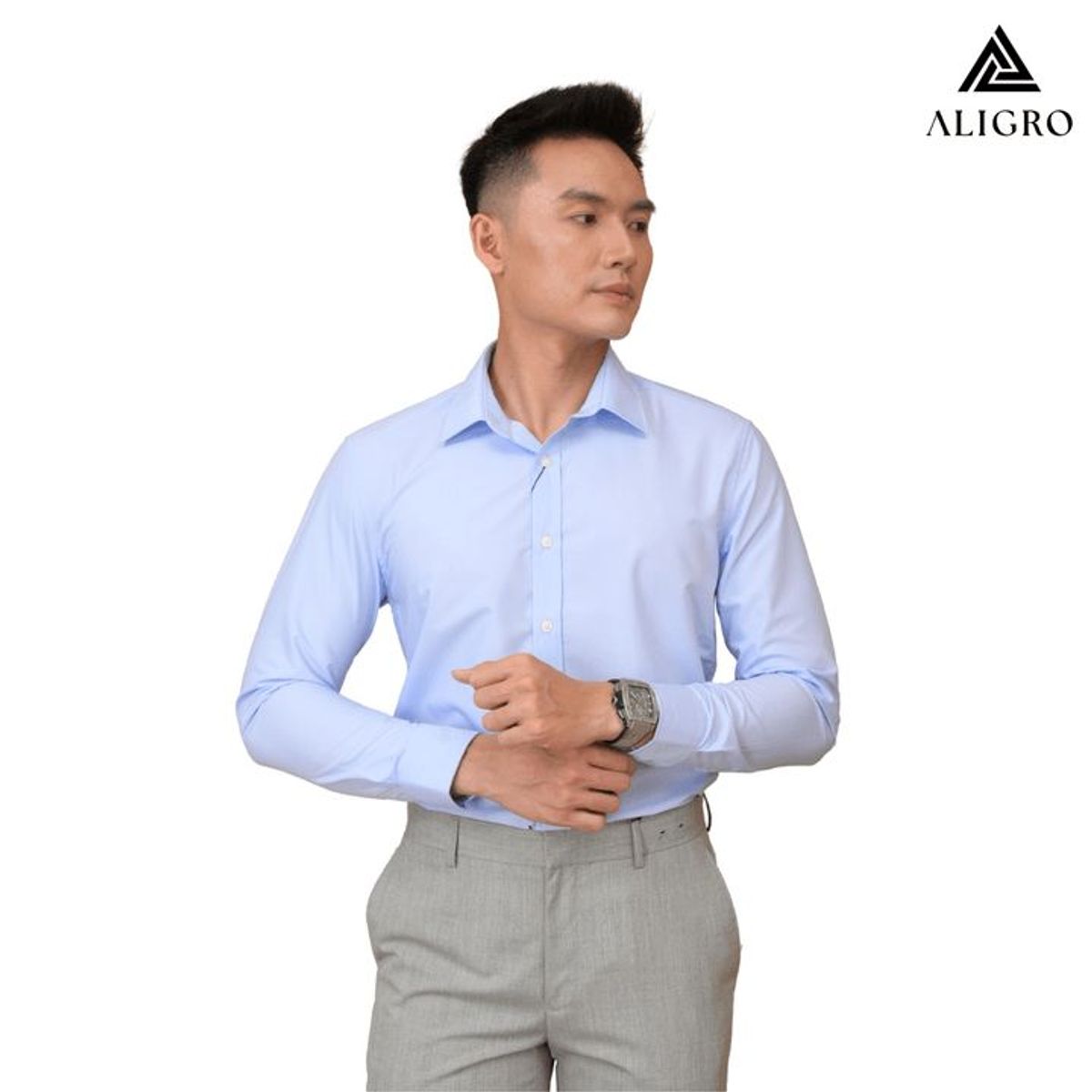 ÁO SƠ MI NAM DÀI TAY ALIGRO CHẤT LIỆU SỢI MODAL CÔNG NGHỆ DỆT CHỐNG NHĂN, MỀM MẠI, MƯỚT VÀ MÁT DA ALGS222 - ALIGRO ÁO SƠ MI NAM DÀI TAY ALIGRO CHẤT LIỆU SỢI MODAL CÔNG NGHỆ DỆT CHỐNG NHĂN, MỀM MẠI, MƯỚT VÀ MÁT DA ALGS222 - ALIGRO