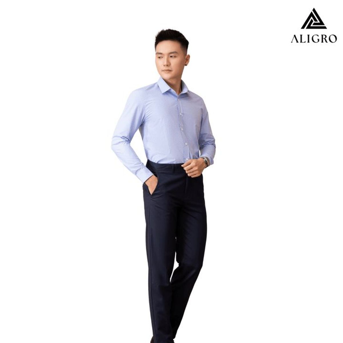 ÁO SƠ MI BAMBOO SLIMFIT DÀI TAY HOẠ TIẾT NHÍ ALIGRO ALGS225 - ALIGRO ÁO SƠ MI BAMBOO SLIMFIT DÀI TAY HOẠ TIẾT NHÍ ALIGRO ALGS225 - ALIGRO