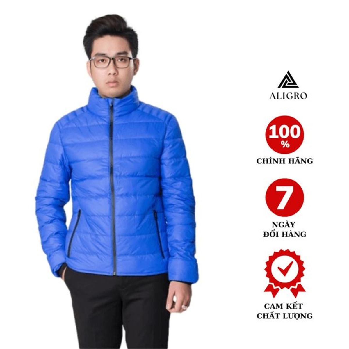 ÁO KHOÁC LÔNG VŨ MÀU XANH DƯƠNG ALGALV.11 - ALIGRO ÁO KHOÁC LÔNG VŨ MÀU XANH DƯƠNG ALGALV.11 - ALIGRO