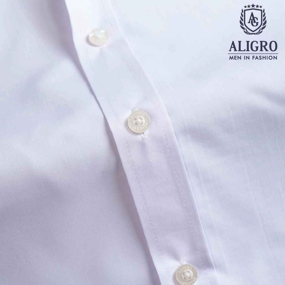 ÁO SƠ MI SLIMFIT DÀI TAY TRẮNG TRƠN - ALIGRO ÁO SƠ MI SLIMFIT DÀI TAY TRẮNG TRƠN - ALIGRO