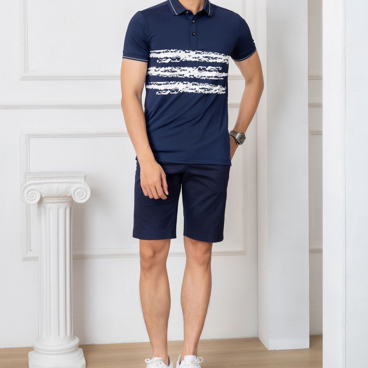 QUẦN SHORT KAKI NAM MÀU NAVY ALGQS1075 - ALIGRO QUẦN SHORT KAKI NAM MÀU NAVY ALGQS1075 - ALIGRO