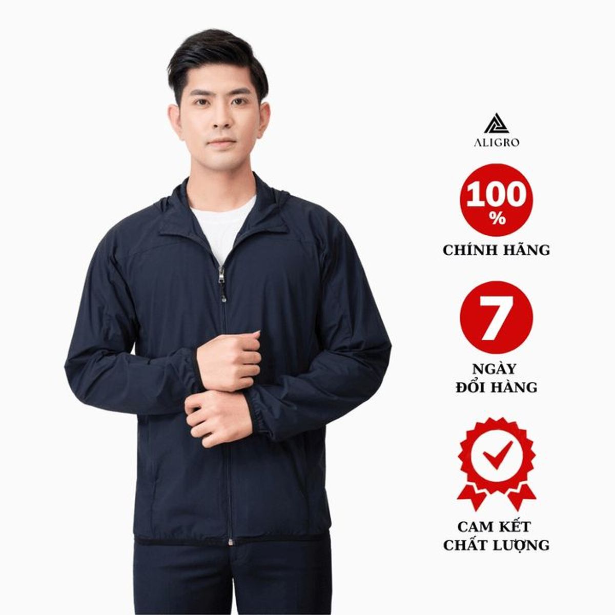 ÁO KHOÁC GOLF 1 LỚP NÀU NAVY AK1G.2 - ALIGRO ÁO KHOÁC GOLF 1 LỚP NÀU NAVY AK1G.2 - ALIGRO