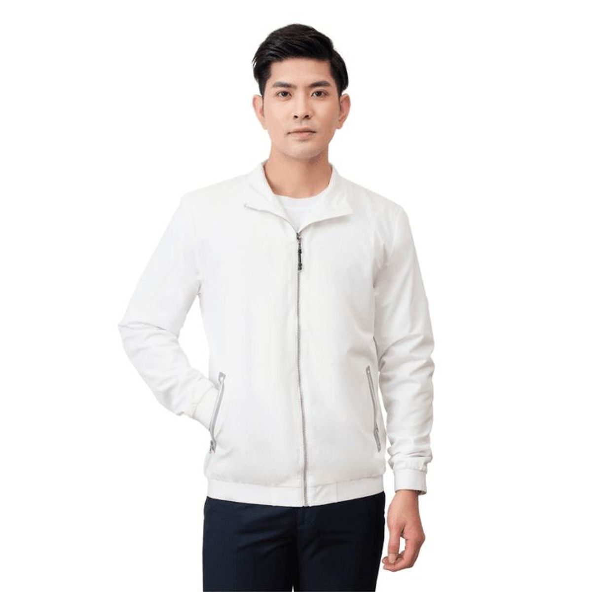 ÁO KHOÁC GOLF 2 LỚP MÀU TRẮNG AK2G.2 - ALIGRO ÁO KHOÁC GOLF 2 LỚP MÀU TRẮNG AK2G.2 - ALIGRO