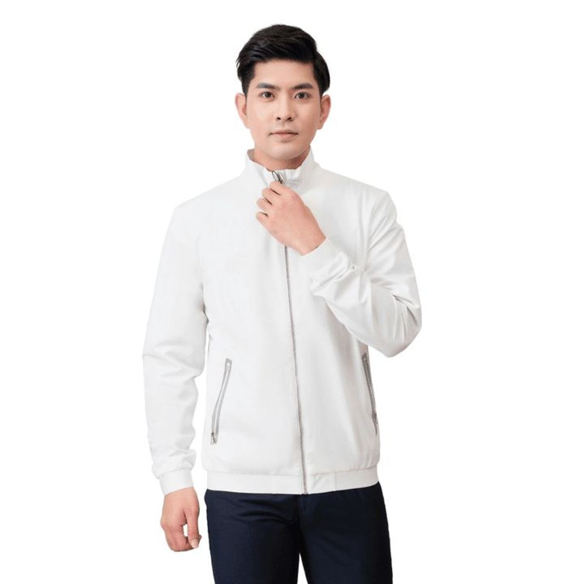 ÁO KHOÁC GOLF 2 LỚP MÀU TRẮNG AK2G.2 - ALIGRO ÁO KHOÁC GOLF 2 LỚP MÀU TRẮNG AK2G.2 - ALIGRO
