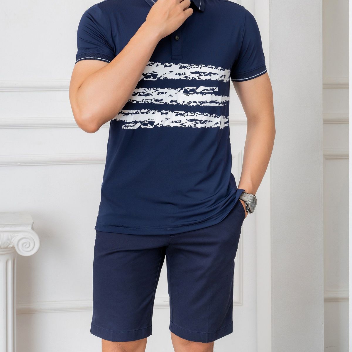 QUẦN SHORT KAKI NAM MÀU NAVY ALGQS1068 - ALIGRO QUẦN SHORT KAKI NAM MÀU NAVY ALGQS1068 - ALIGRO