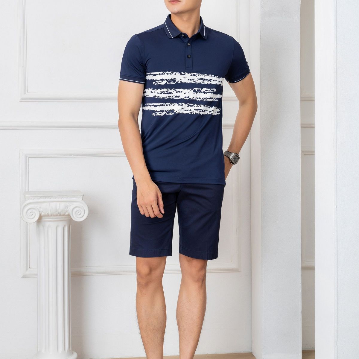QUẦN SHORT KAKI NAM MÀU NAVY ALGQS1068 - ALIGRO QUẦN SHORT KAKI NAM MÀU NAVY ALGQS1068 - ALIGRO