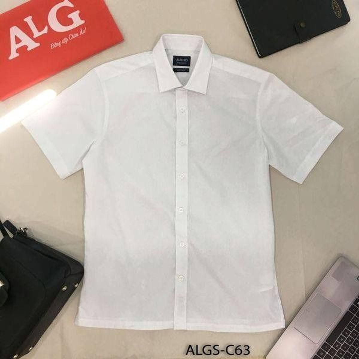 ÁO SƠ MI CỘC TAY TRẮNG ALGS-C63 - ALIGRO ÁO SƠ MI CỘC TAY TRẮNG ALGS-C63 - ALIGRO