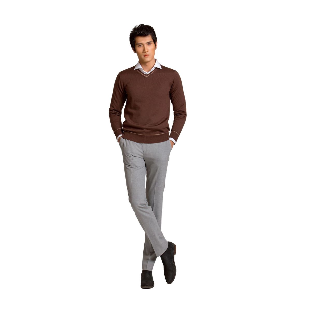 ÁO LEN LÔNG CỪU CỔ TIM ALEND042 - ALIGRO ÁO LEN LÔNG CỪU CỔ TIM ALEND042 - ALIGRO