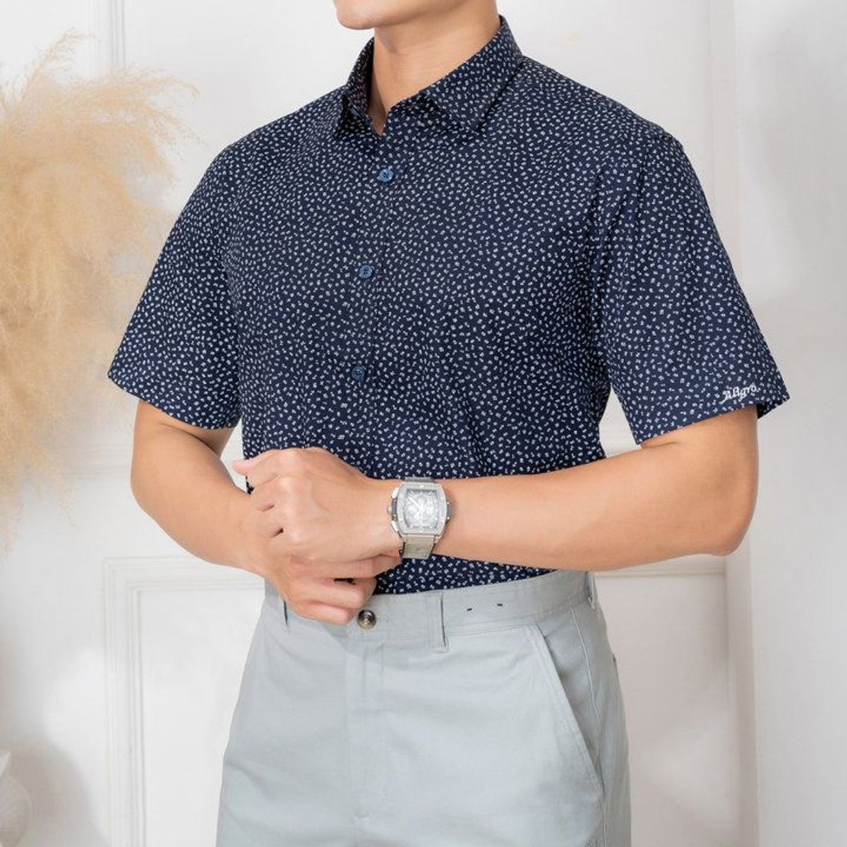 ÁO SƠ MI NAM NGẮN TAY ALIGRO NHIỀU MÀU CHẤT LIỆU COTTON TỰ NHIÊN CAO CẤP, VẠT BẰNG FORM CUSTOM TRẺ TRUNG ALGS-C66 - ALIGRO ÁO SƠ MI NAM NGẮN TAY ALIGRO NHIỀU MÀU CHẤT LIỆU COTTON TỰ NHIÊN CAO CẤP, VẠT BẰNG FORM CUSTOM TRẺ TRUNG ALGS-C66 - ALIGRO