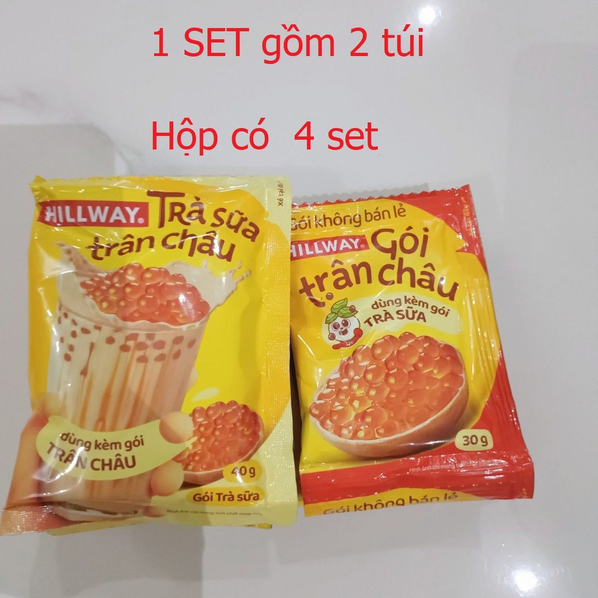 Trà sữa trân châu HILLWAY chuẩn vị Đài Loan có trân châu Hoàng kim 280g/hộp - CTB756 Trà sữa trân châu HILLWAY chuẩn vị Đài Loan có trân châu Hoàng kim 280g/hộp - CTB756