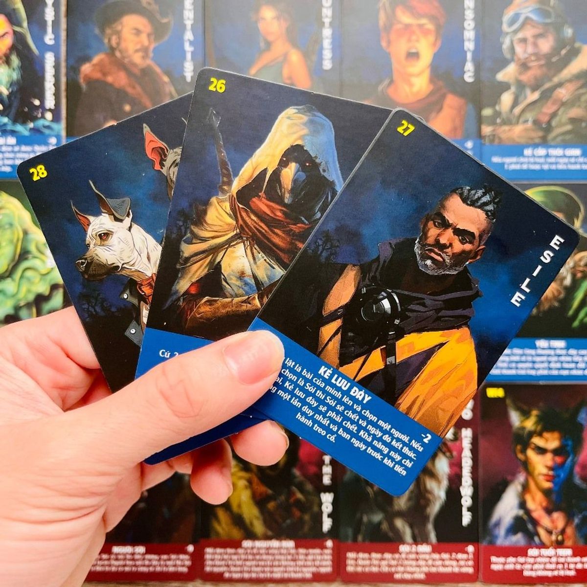 Board game-Thẻ mở rộng Ma Sói Săn Đêm việt hóa Foxi-Werewoft-thẻ in sắc nét-siêu dày Board game-Thẻ mở rộng Ma Sói Săn Đêm việt hóa Foxi-Werewoft-thẻ in sắc nét-siêu dày