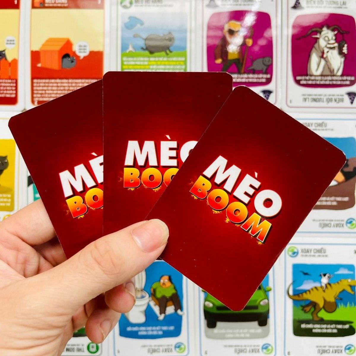 Board game-Thẻ mở rộng Mèo Boom-Mèo Nổ-Exploding kittens-Foxi-trò chơi gia đình-bạn bè-hấp dẫn-kịch tính Board game-Thẻ mở rộng Mèo Boom-Mèo Nổ-Exploding kittens-Foxi-trò chơi gia đình-bạn bè-hấp dẫn-kịch tính