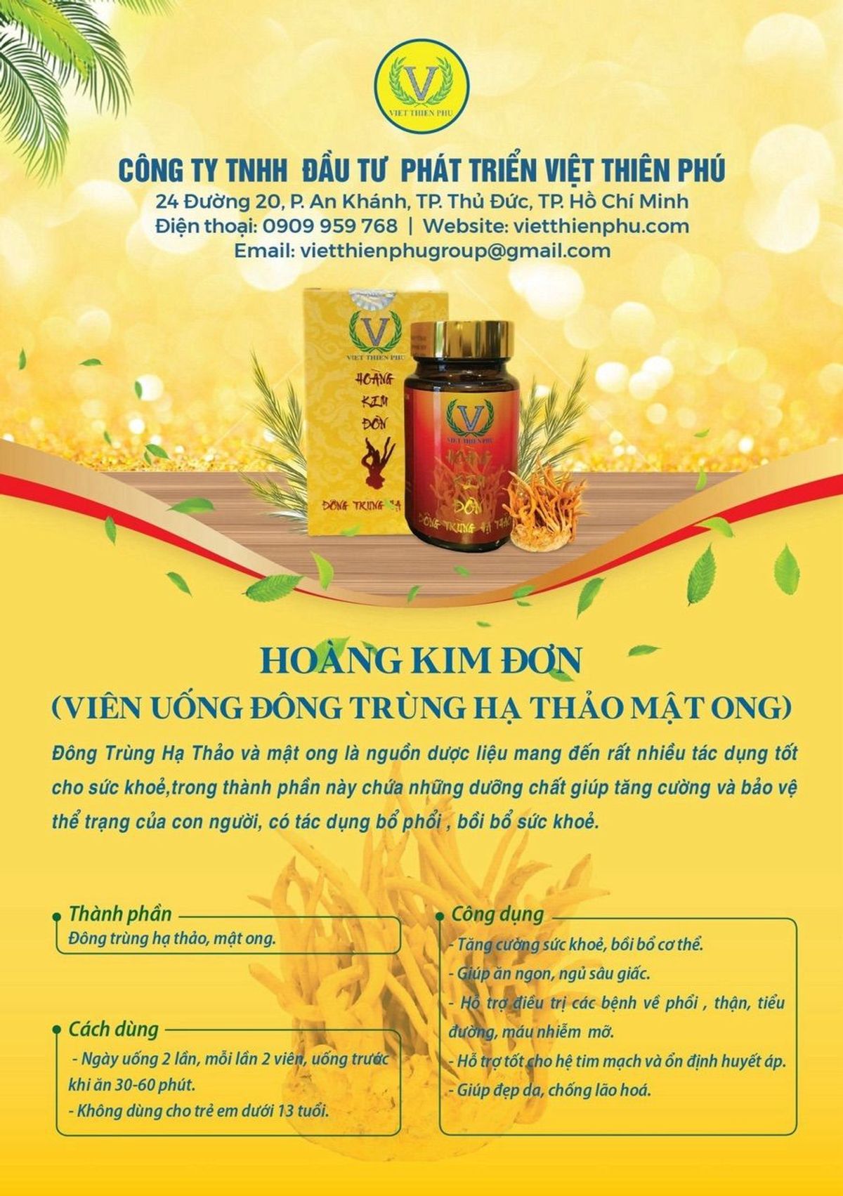Viên uống Đông Trùng Hạ Thảo Mật Ong tăng cường sức đề kháng, giúp ăn ngon, ngủ sâu giấc Viên uống Đông Trùng Hạ Thảo Mật Ong tăng cường sức đề kháng, giúp ăn ngon, ngủ sâu giấc