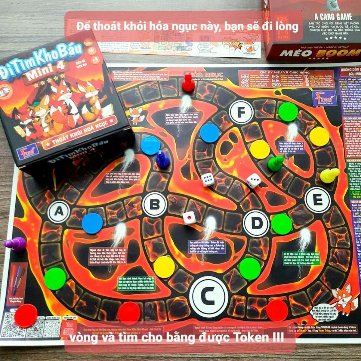 Board game-Đi tìm kho báu Mini 4 Foxi-trò chơi phát triển khả năng nhớ-logic-suy luận-phán đoán Board game-Đi tìm kho báu Mini 4 Foxi-trò chơi phát triển khả năng nhớ-logic-suy luận-phán đoán