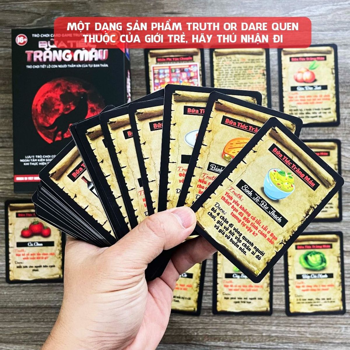 Bộ bài Truth or Dare Bữa Tiệc Trăng Máu foxi-chơi giải trí nhóm-bộc lộ con người bạn-giúp gần gũi nhau và hiểu nhau hơn Bộ bài Truth or Dare Bữa Tiệc Trăng Máu foxi-chơi giải trí nhóm-bộc lộ con người bạn-giúp gần gũi nhau và hiểu nhau hơn