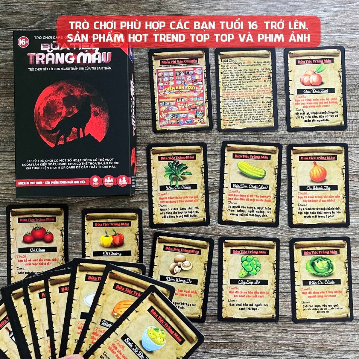 Bộ bài Truth or Dare Bữa Tiệc Trăng Máu foxi-chơi giải trí nhóm-bộc lộ con người bạn-giúp gần gũi nhau và hiểu nhau hơn Bộ bài Truth or Dare Bữa Tiệc Trăng Máu foxi-chơi giải trí nhóm-bộc lộ con người bạn-giúp gần gũi nhau và hiểu nhau hơn