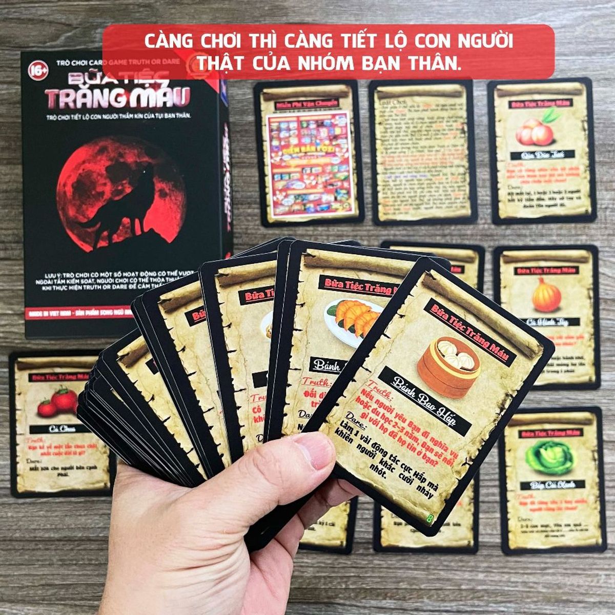 Bộ bài Truth or Dare Bữa Tiệc Trăng Máu foxi-chơi giải trí nhóm-bộc lộ con người bạn-giúp gần gũi nhau và hiểu nhau hơn Bộ bài Truth or Dare Bữa Tiệc Trăng Máu foxi-chơi giải trí nhóm-bộc lộ con người bạn-giúp gần gũi nhau và hiểu nhau hơn