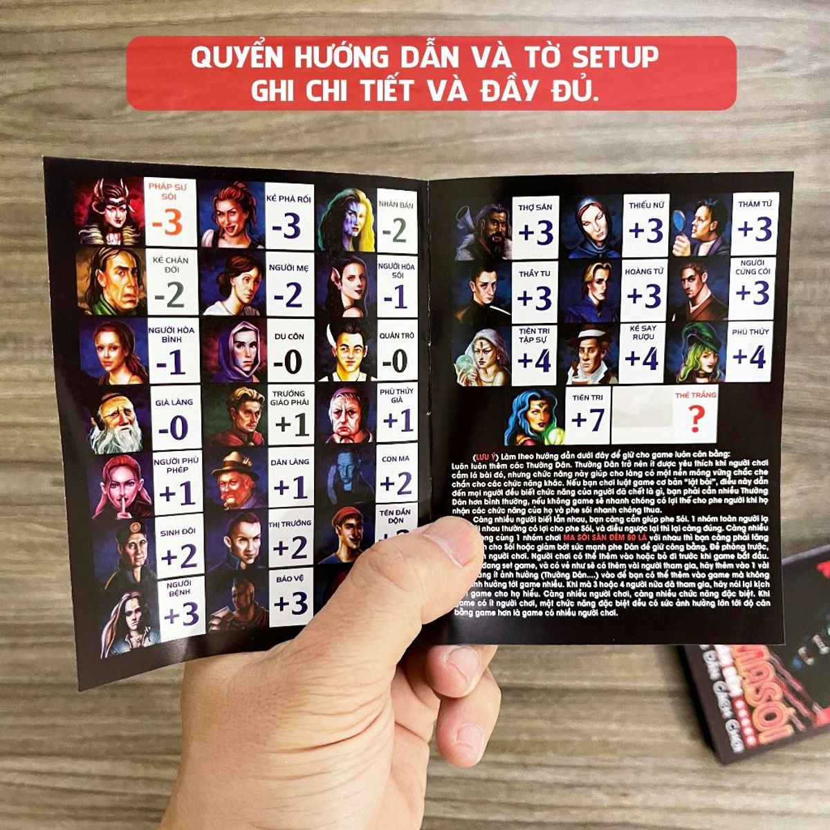 Board game bài Ma Sói Săn Đêm việt hóa Foxi-Werewoft-80 lá-78 lá tặng 2 thẻ mở rộng-thẻ in sắc nét-siêu dày Board game bài Ma Sói Săn Đêm việt hóa Foxi-Werewoft-80 lá-78 lá tặng 2 thẻ mở rộng-thẻ in sắc nét-siêu dày