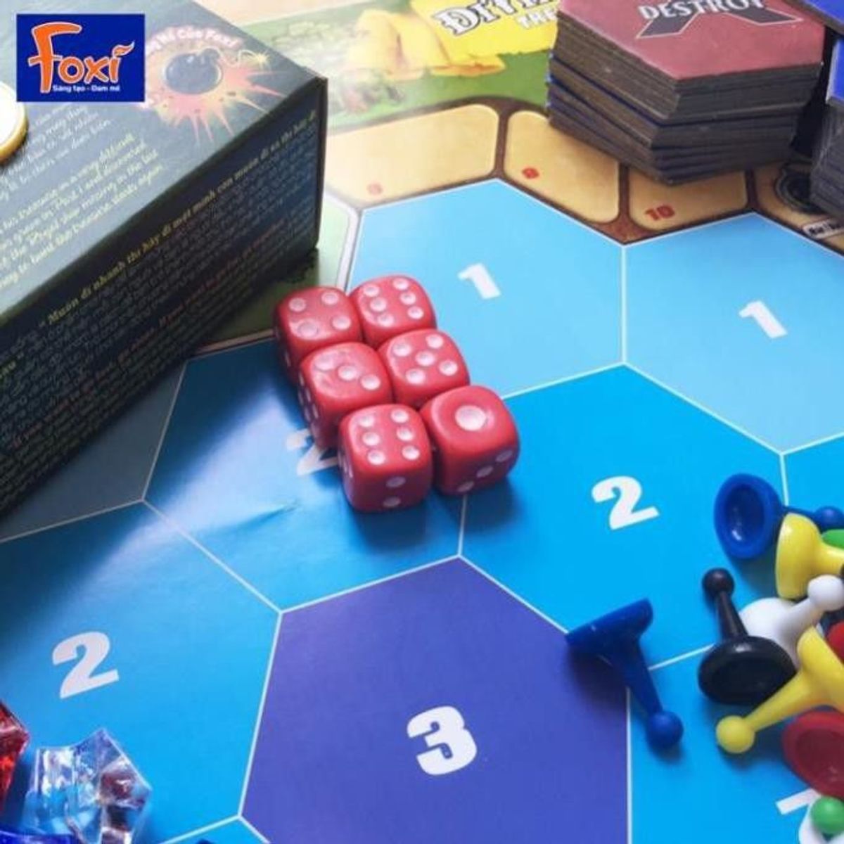 Board game-Đi tìm kho báu phần 3 Foxi-đồ chơi gia đình tương tác phát triển tư duy-kỹ năng-tập trung Board game-Đi tìm kho báu phần 3 Foxi-đồ chơi gia đình tương tác phát triển tư duy-kỹ năng-tập trung