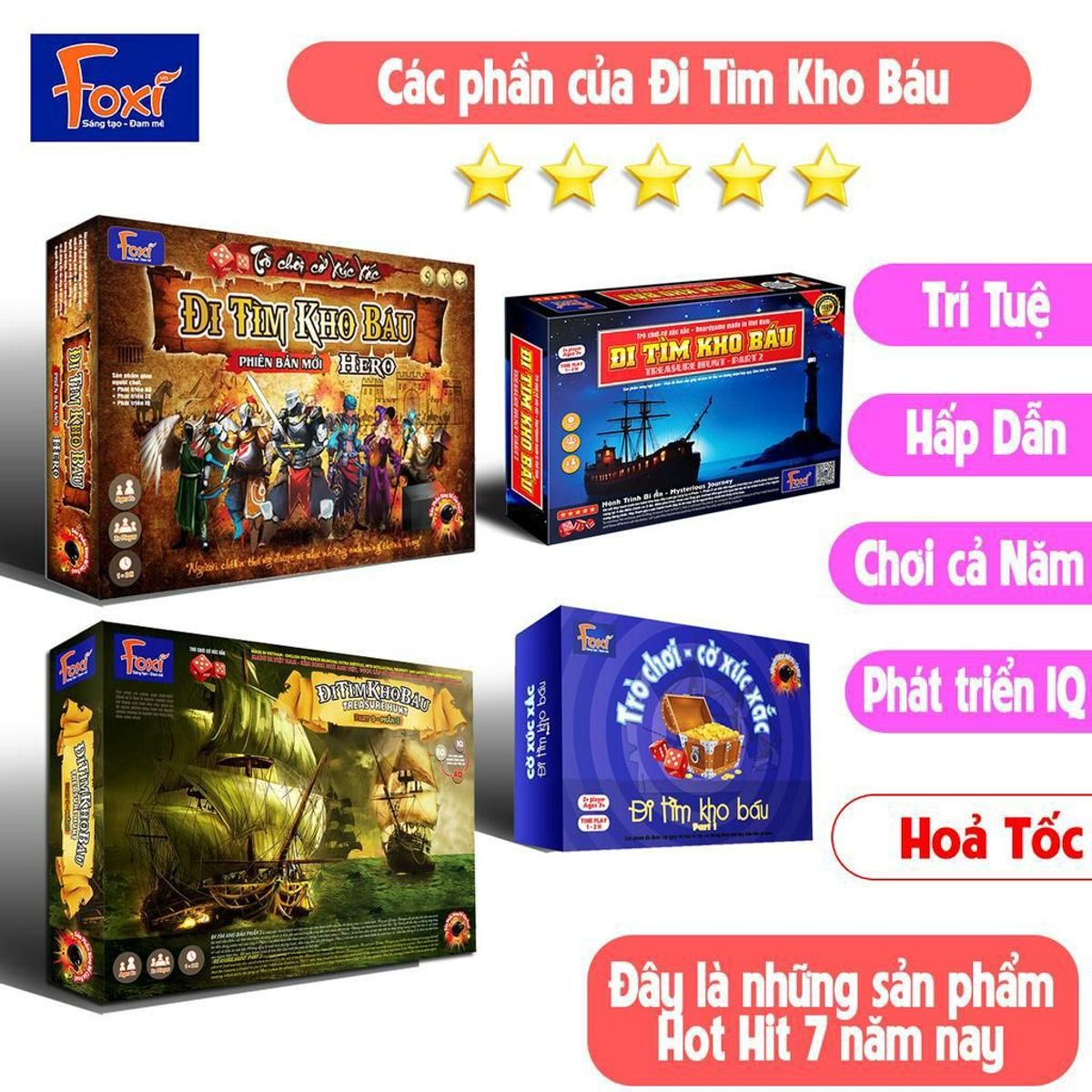 Board game-Đi tìm kho báu phần 3 Foxi-đồ chơi gia đình tương tác phát triển tư duy-kỹ năng-tập trung Board game-Đi tìm kho báu phần 3 Foxi-đồ chơi gia đình tương tác phát triển tư duy-kỹ năng-tập trung