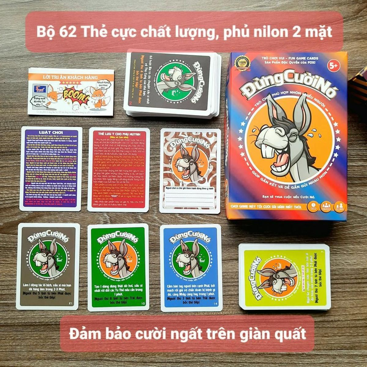 Board game-Đừng cười nó-Foxi-trò chơi hay-hài hước-đấu trí đội nhóm-kết nối thành viên-giá rẻ Board game-Đừng cười nó-Foxi-trò chơi hay-hài hước-đấu trí đội nhóm-kết nối thành viên-giá rẻ