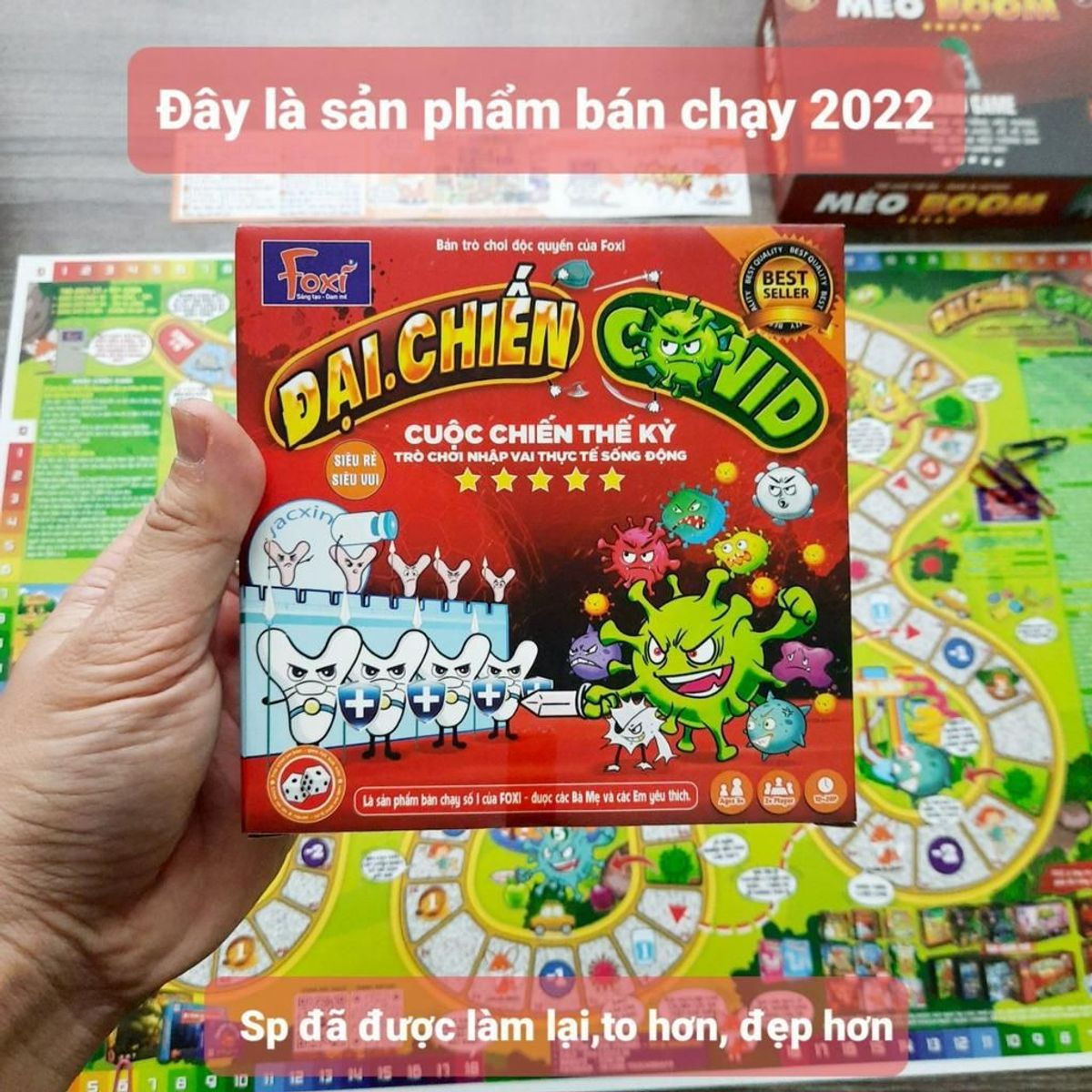 Boardgame-Đại chiến Covid Foxi-game nhập vai chân thực-hấp dẫn-tăng tương tác, kết nối thành viên nhóm bạn bè-gia đình Boardgame-Đại chiến Covid Foxi-game nhập vai chân thực-hấp dẫn-tăng tương tác, kết nối thành viên nhóm bạn bè-gia đình