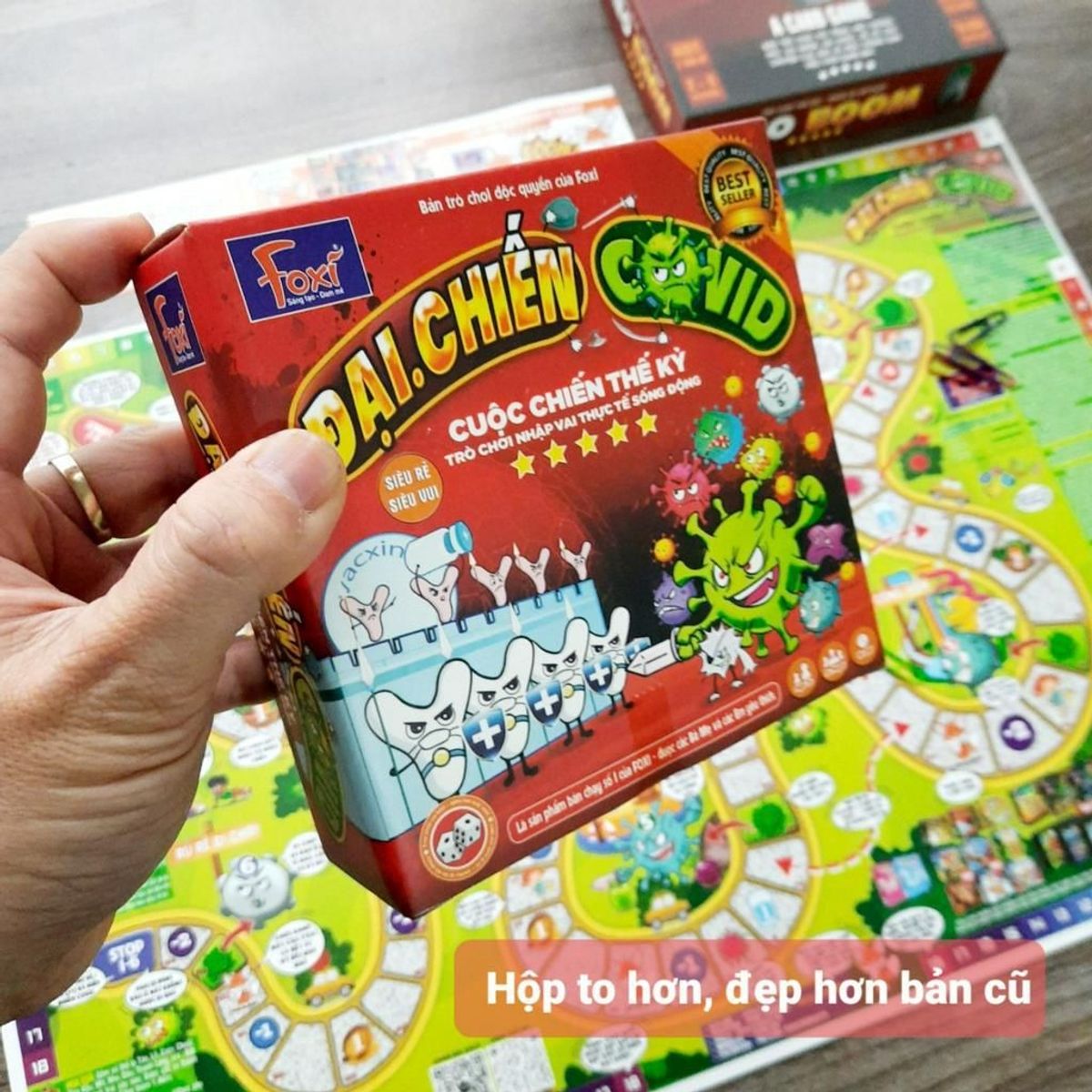 Boardgame-Đại chiến Covid Foxi-game nhập vai chân thực-hấp dẫn-tăng tương tác, kết nối thành viên nhóm bạn bè-gia đình Boardgame-Đại chiến Covid Foxi-game nhập vai chân thực-hấp dẫn-tăng tương tác, kết nối thành viên nhóm bạn bè-gia đình