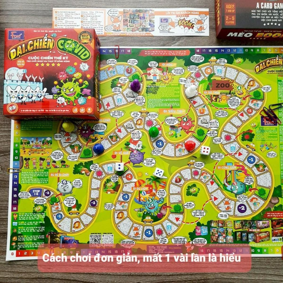 Boardgame-Đại chiến Covid Foxi-game nhập vai chân thực-hấp dẫn-tăng tương tác, kết nối thành viên nhóm bạn bè-gia đình Boardgame-Đại chiến Covid Foxi-game nhập vai chân thực-hấp dẫn-tăng tương tác, kết nối thành viên nhóm bạn bè-gia đình