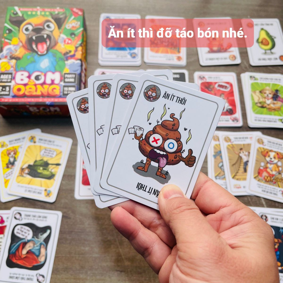 Board game-Bo.m Oẳng Foxi-trò chơi gia đình siêu vui kết nối thành viên-siêu lầy-bựa cho giới trẻ Board game-Bo.m Oẳng Foxi-trò chơi gia đình siêu vui kết nối thành viên-siêu lầy-bựa cho giới trẻ