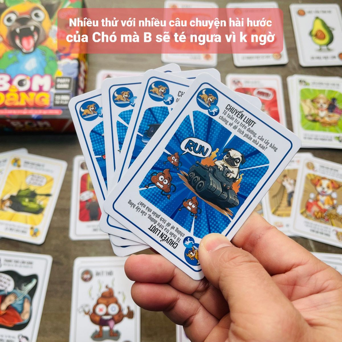 Board game-Bo.m Oẳng Foxi-trò chơi gia đình siêu vui kết nối thành viên-siêu lầy-bựa cho giới trẻ Board game-Bo.m Oẳng Foxi-trò chơi gia đình siêu vui kết nối thành viên-siêu lầy-bựa cho giới trẻ